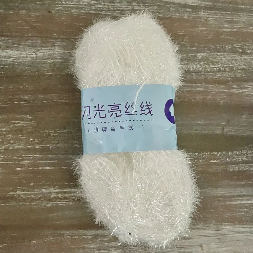 Lot of 19 Scrubby Sparkle Eyelash Yarn 50g Skeins Assorted Colors 100% Polyester
